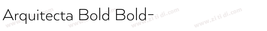 Arquitecta Bold Bold字体转换
